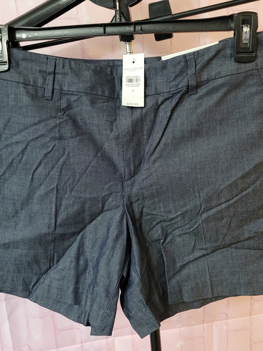 Ann Taylor  Dark Navy Flat Front Shorts